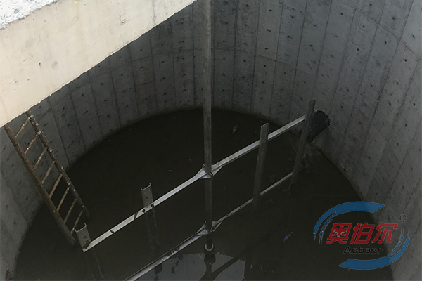 污泥濃縮池慢速攪拌器運用現場